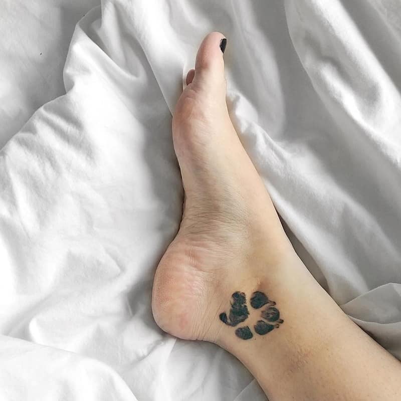 Significados del tatuaje de la pata de perro