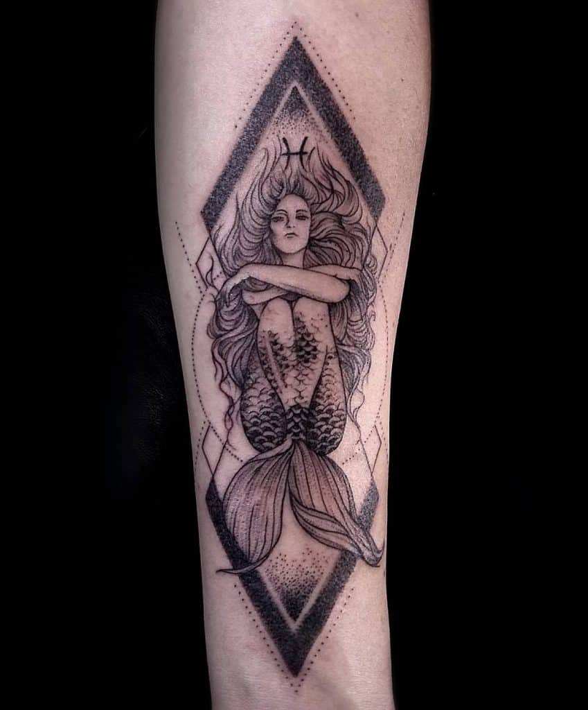 Sirena Piscis Tatuaje 1
