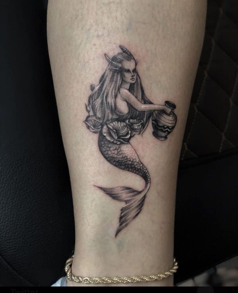 Sirena Piscis Tatuaje 2