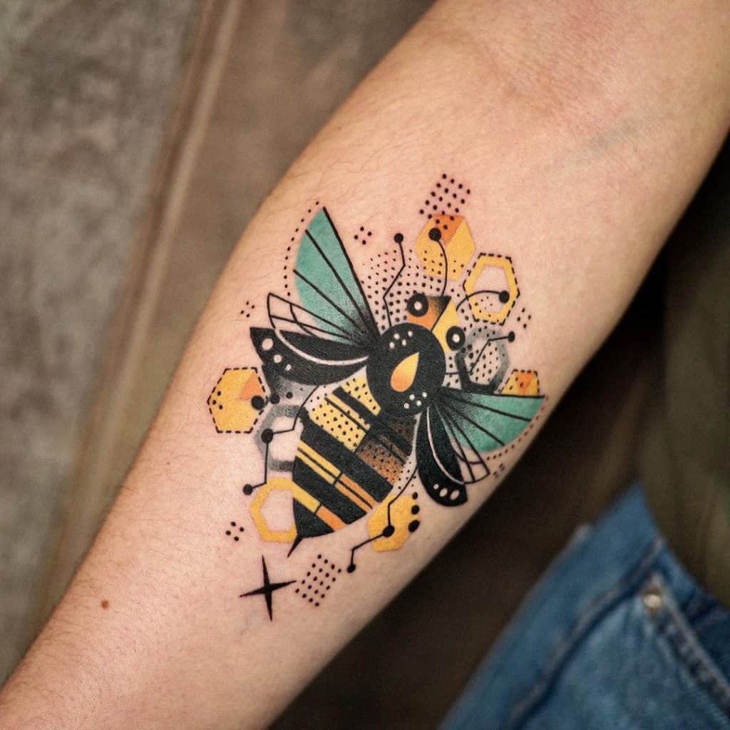 Tatuajes únicos de abejas 1