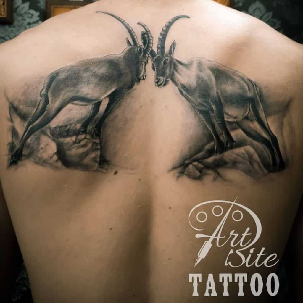 Capricornio cabra tatuaje 2