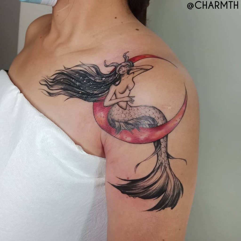 Tatuaje de sirena Capricornio 2