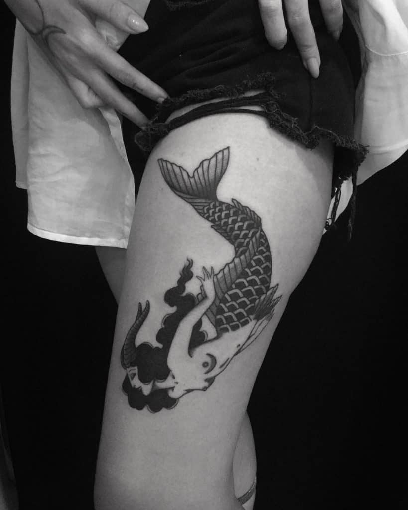 Tatuaje de sirena Capricornio 3