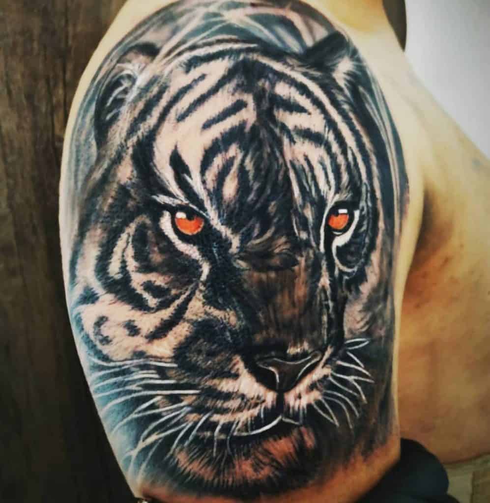 Tatuaje de gato grande