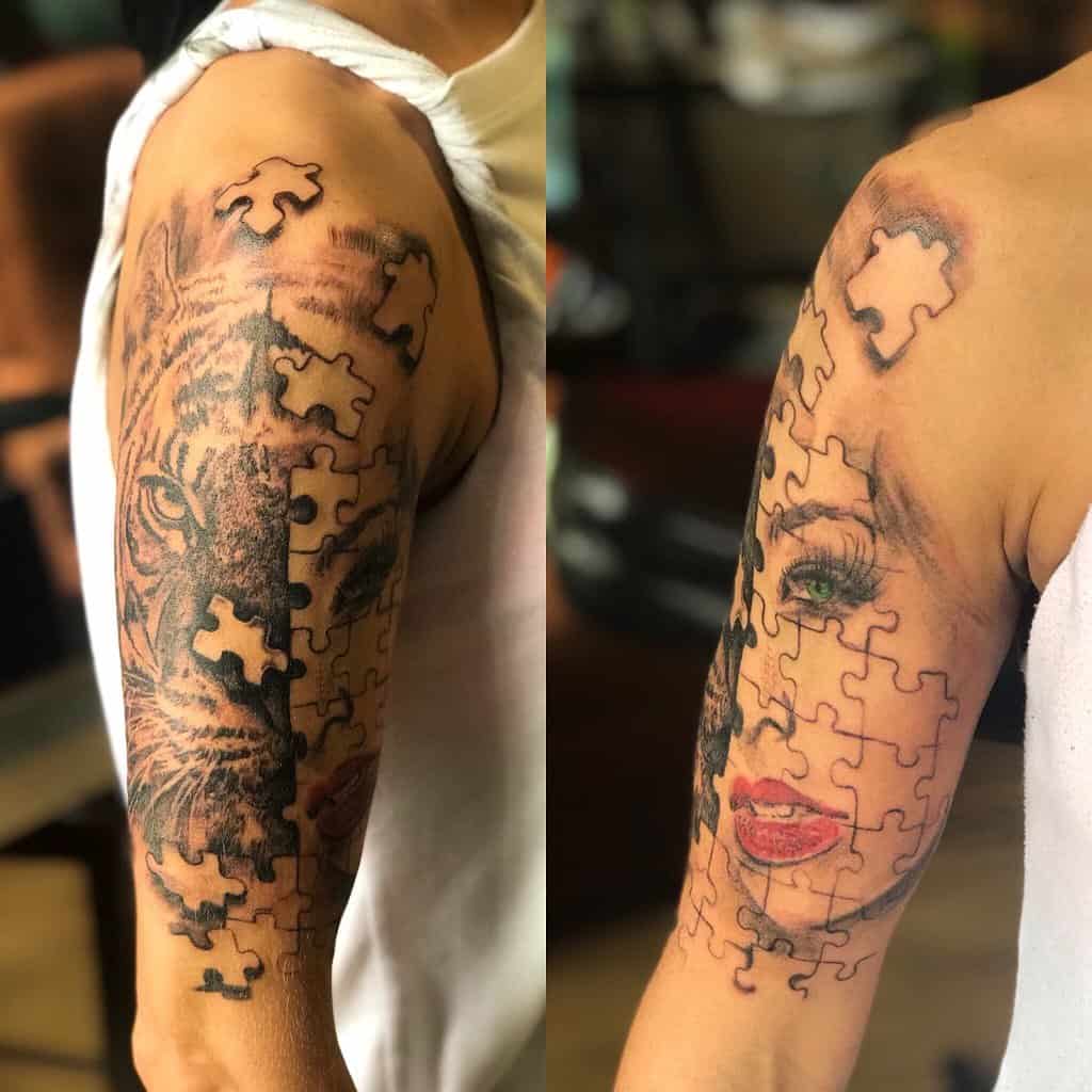 Tatuaje de rompecabezas