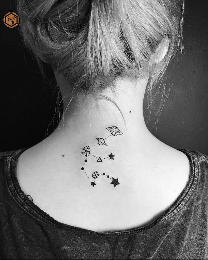 Tatuajes de la constelación de Acuario 1