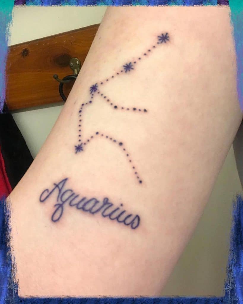 Tatuajes de la constelación de Acuario 2