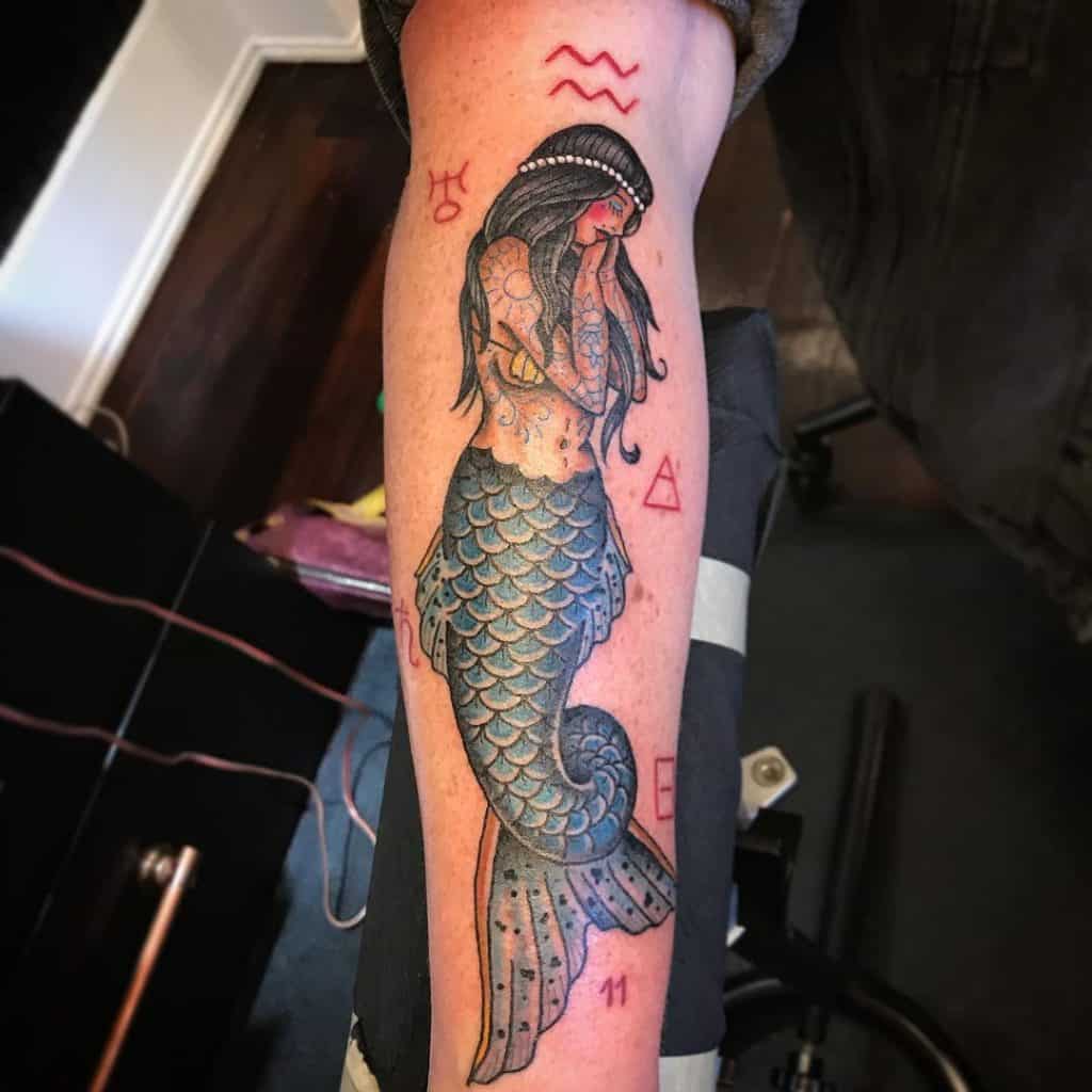 Sirena Acuario Tatuajes 1