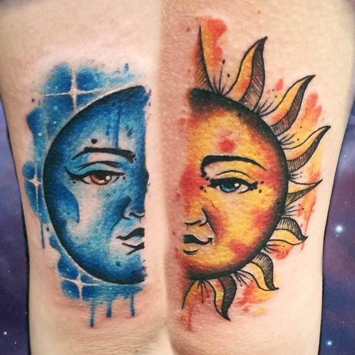 1656967894 854 85 alucinantes tatuajes de sol y luna y su significado