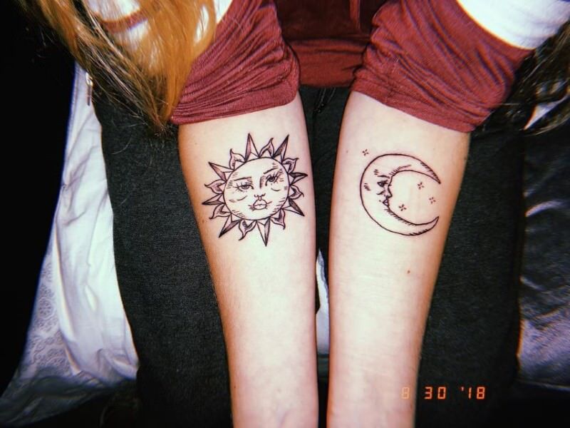 1656967898 744 85 alucinantes tatuajes de sol y luna y su significado