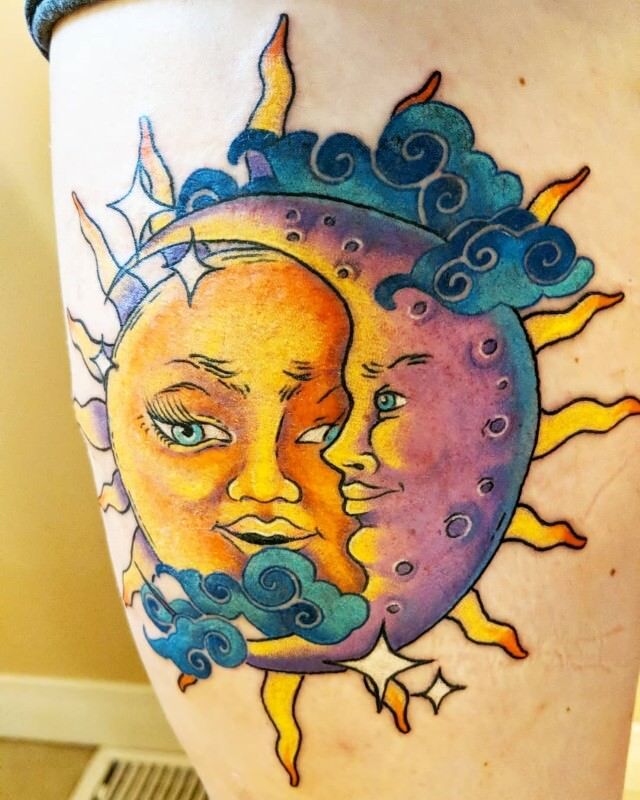 1656967898 957 85 alucinantes tatuajes de sol y luna y su significado