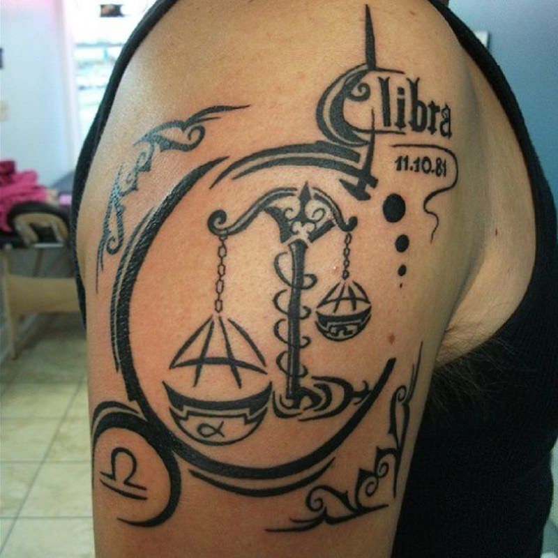 1657174180 39 115 alucinantes tatuajes de Libra y su significado