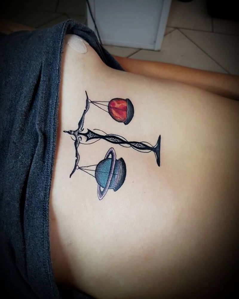 1657174184 961 115 alucinantes tatuajes de Libra y su significado