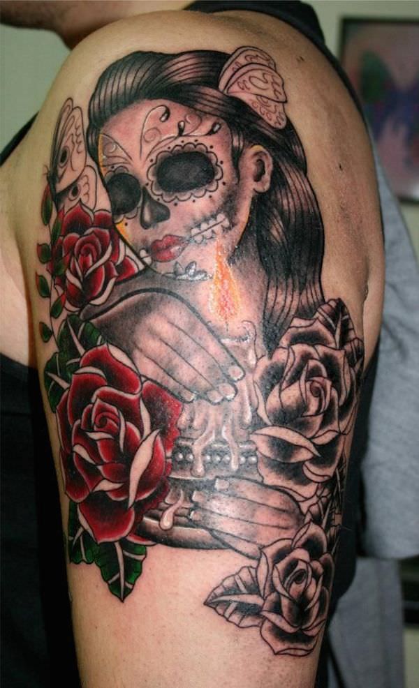 1657423173 853 75 alucinantes disenos de tatuajes del Dia de los Muertos
