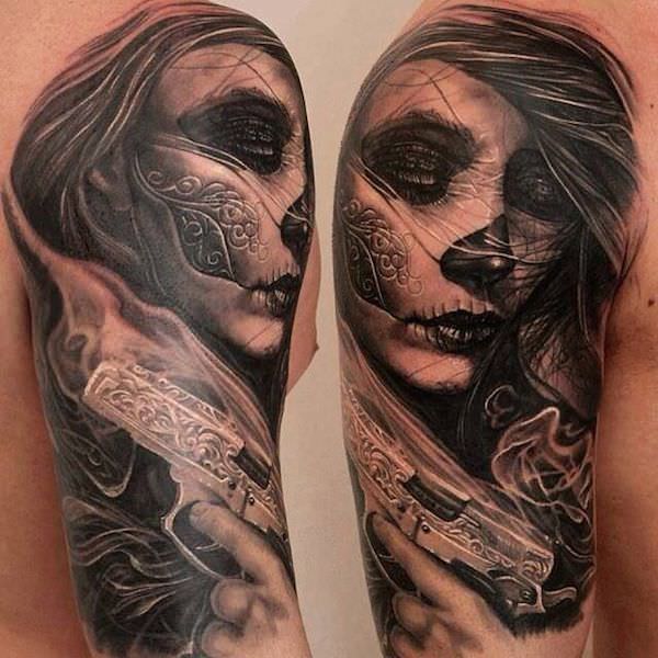 1657423176 597 75 alucinantes disenos de tatuajes del Dia de los Muertos