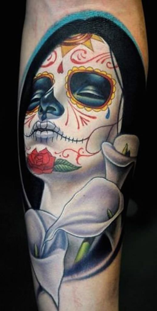 1657423178 70 75 alucinantes disenos de tatuajes del Dia de los Muertos