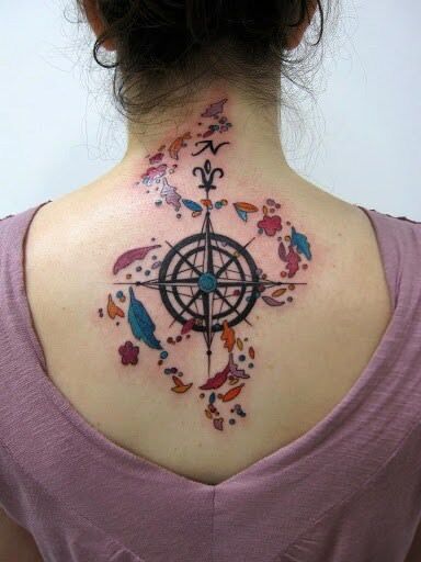 1657450853 174 85 asombrosos tatuajes de brujulas y nauticos con significado