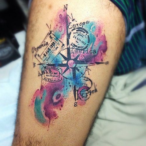 1657450857 194 85 asombrosos tatuajes de brujulas y nauticos con significado