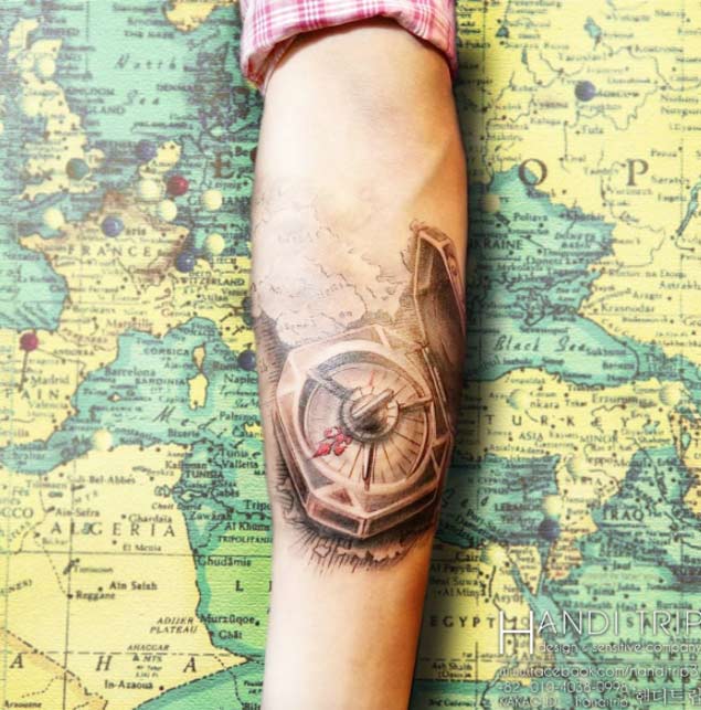 1657450858 741 85 asombrosos tatuajes de brujulas y nauticos con significado