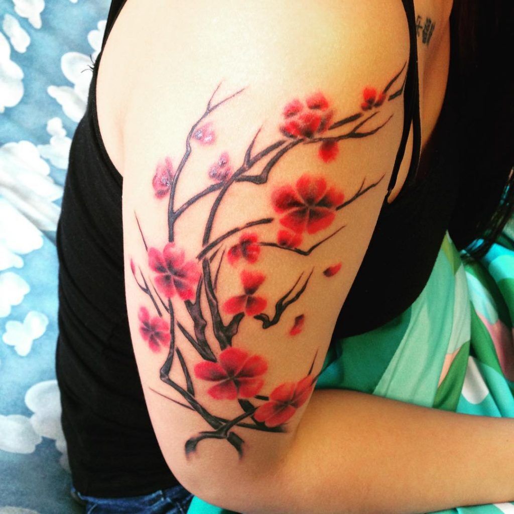 1657464011 748 75 asombrosos tatuajes de flores de cerezo y su significado