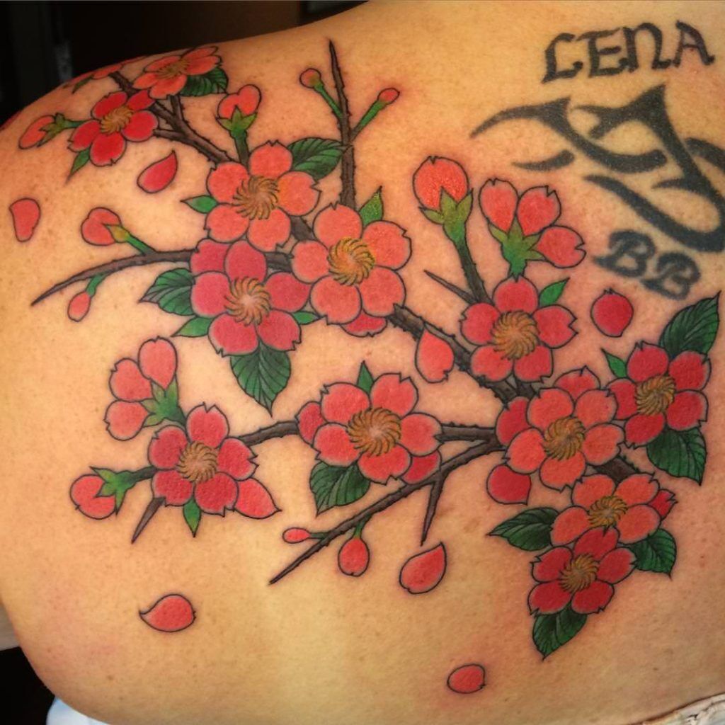 1657464013 146 75 asombrosos tatuajes de flores de cerezo y su significado