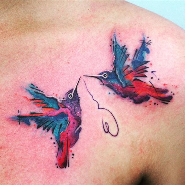 45 alucinantes tatuajes de colibries y su significado