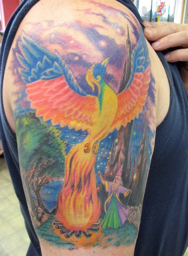 75 tatuajes de ave fenix alucinantes y su significado
