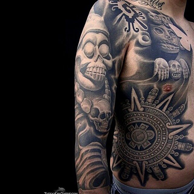 85 tatuajes aztecas alucinantes y su significado