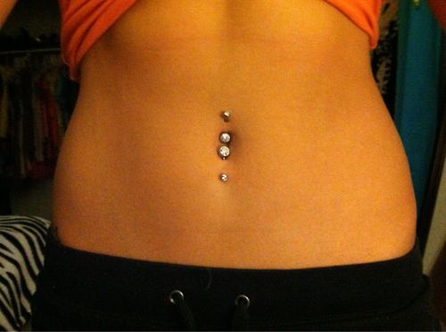 Double Belly Button Piercing 3