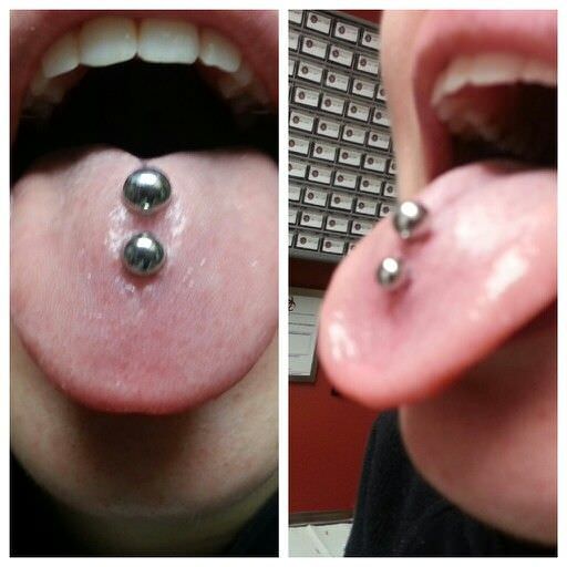 Double Tongue Piercing 1