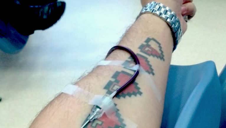 Giving Blood With Tattoos