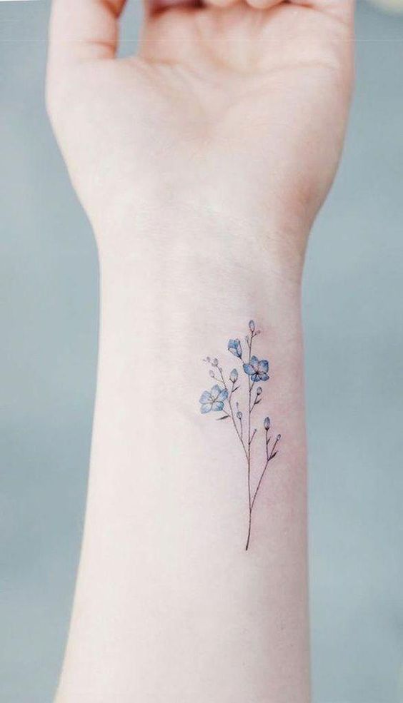 Tatuaje de flores de gloria de la mañana 3