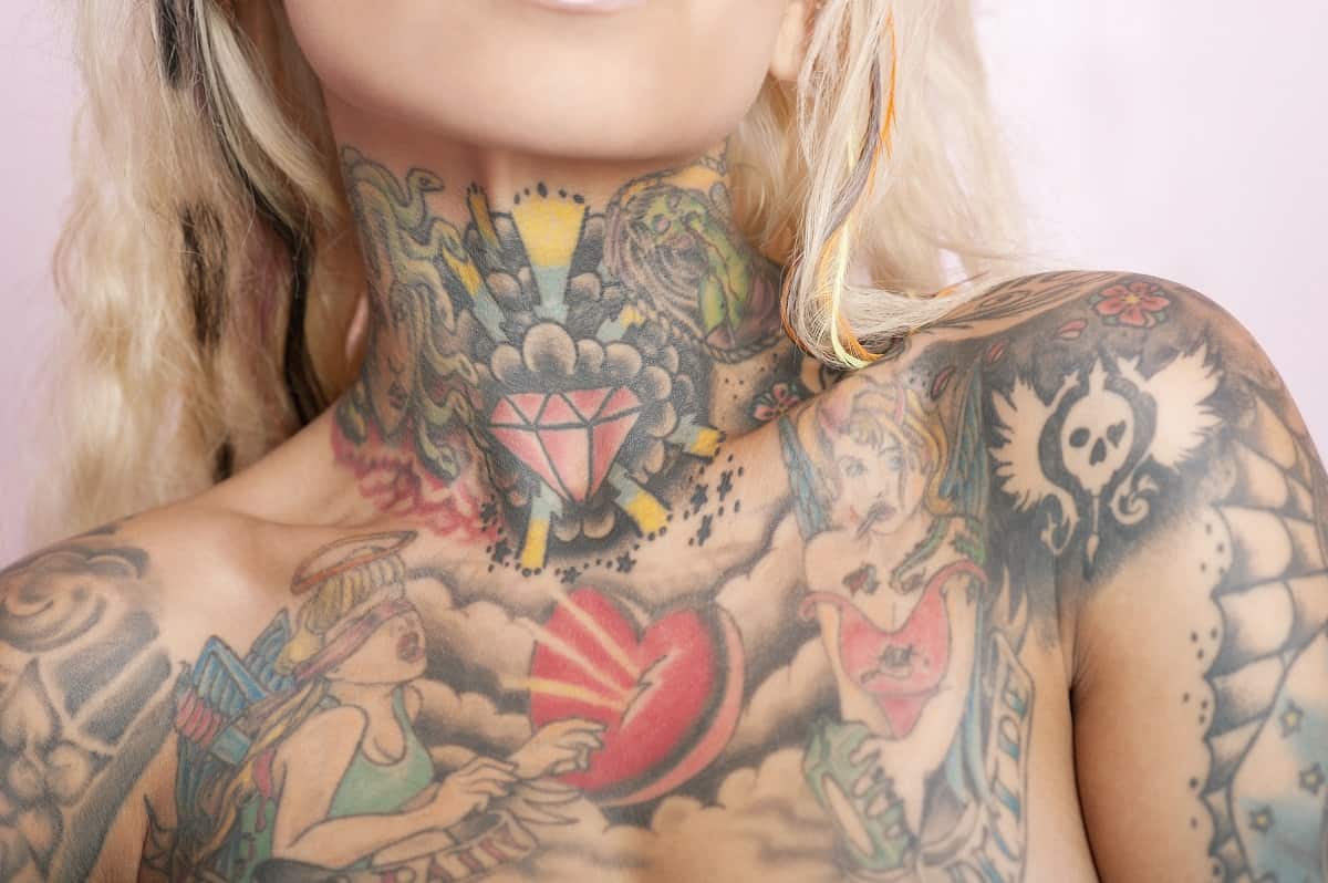 Neck Tattoo for women