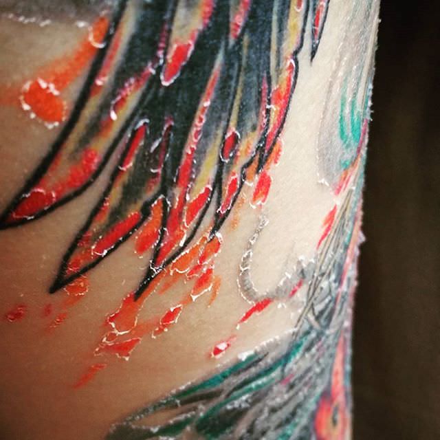 Peeling de tatuajes ¿es normal que la tinta se desprenda