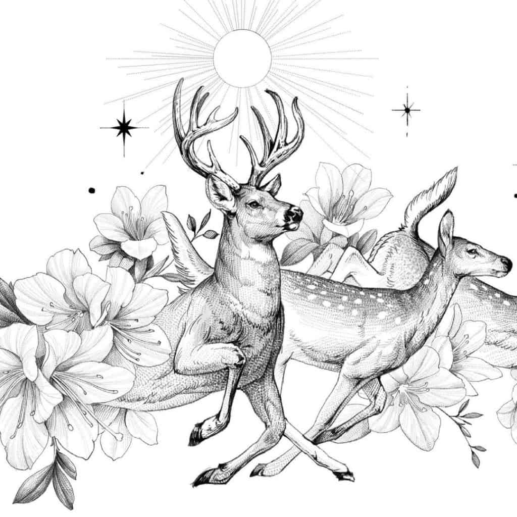 Explicación del significado y simbolismo de los ciervos (y los tatuajes de ciervos)