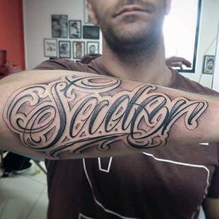 lettering tattoo 2