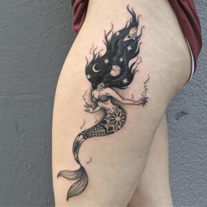 75 tatuajes de sirenas alucinantes y su significado