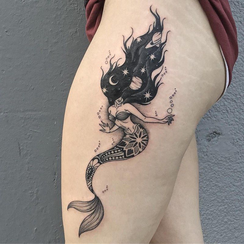 mermaid tattoo 60