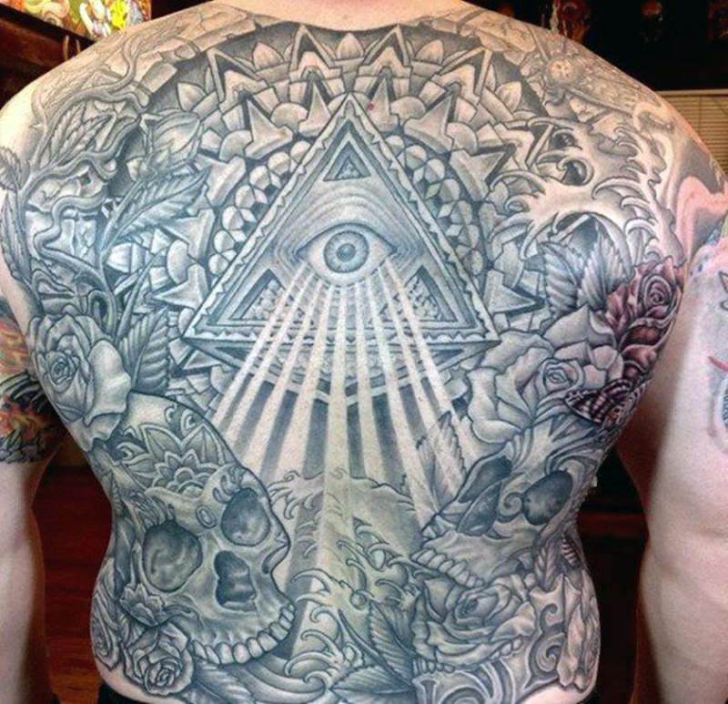 pyramid tattoo