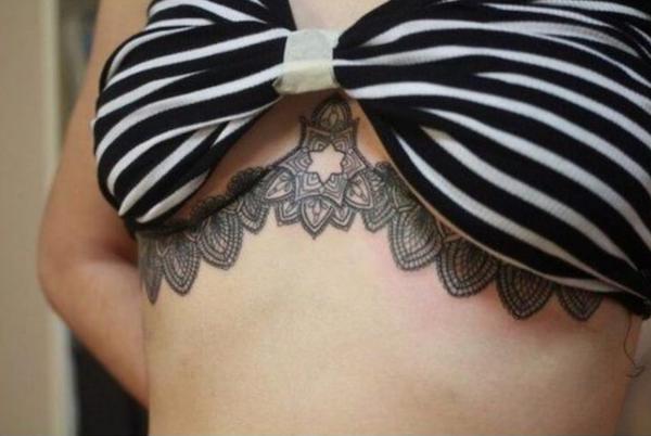 tattoo under bra
