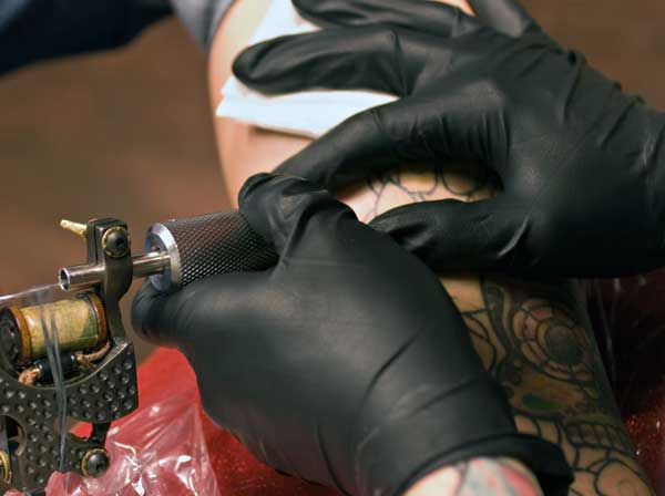 tattooing gloves